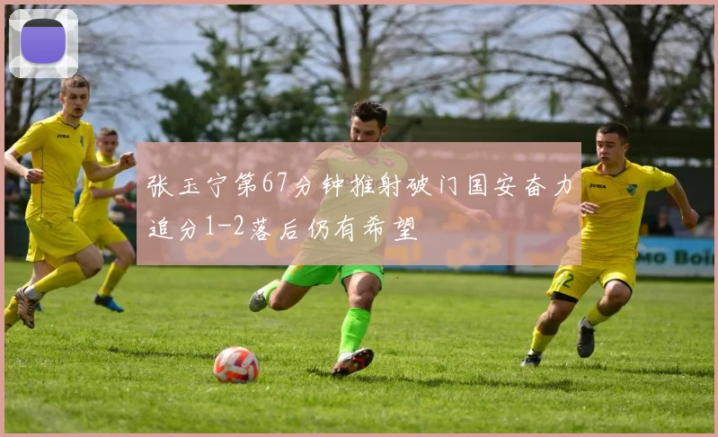 张玉宁第67分钟推射破门国安奋力追分1-2落后仍有希望
